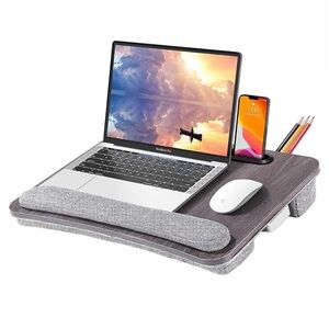 Lap Desk Laptop Bed Table: Fits up to 15.6 inch Laptop Computer lapdesk